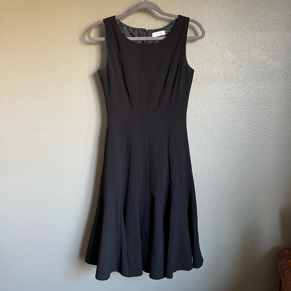 Black Fit and Flare Calvin Klein Dress